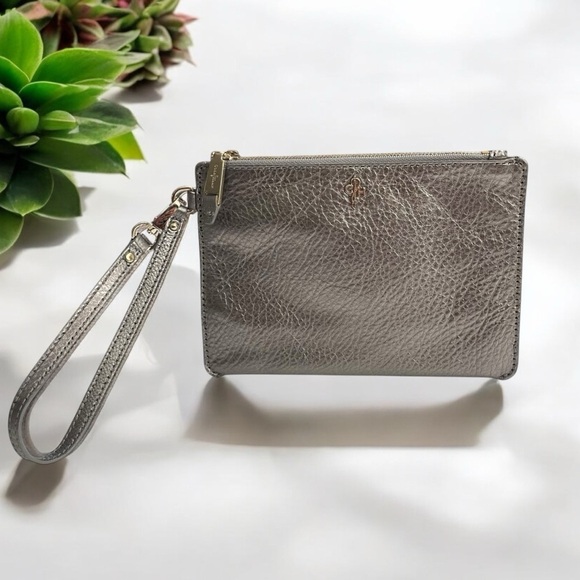 Cole Haan Women's Silver and Grey Wallet-purse - Picture 1 of 11